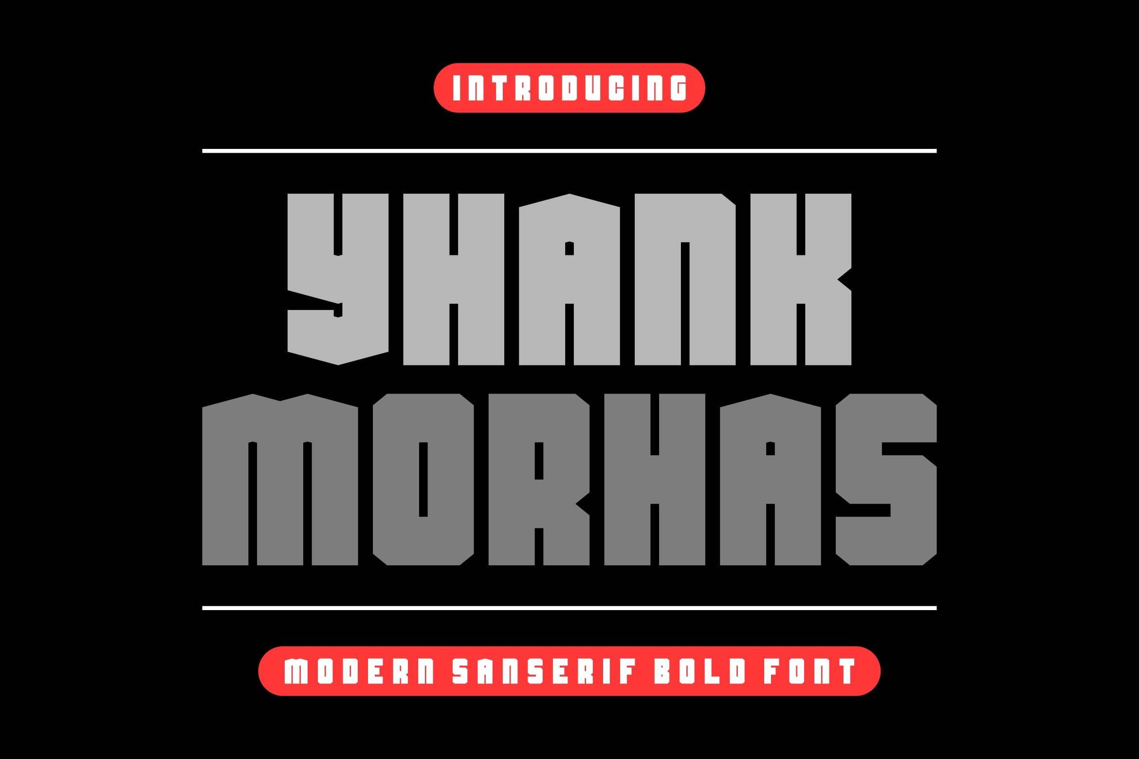 Yhank Morhas font preview image #3